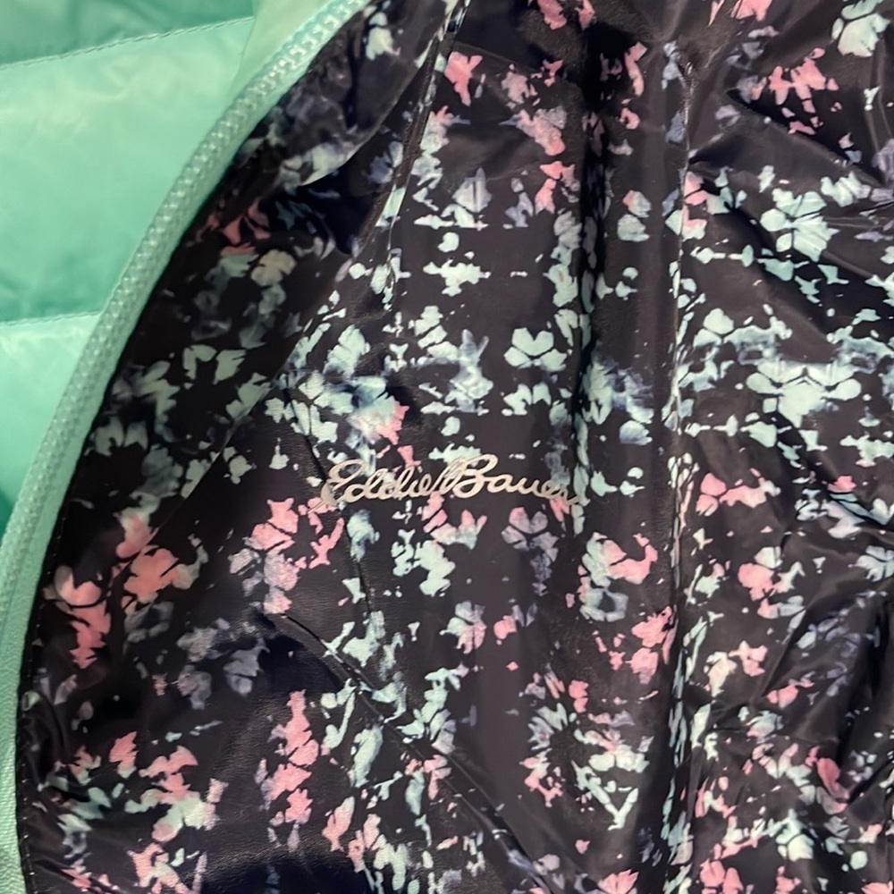 EDDIE BAUER reversible puffer jacket in girls US size large - Picture 7 of 13